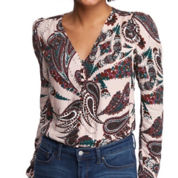 WONDERLY Rose Smoke Paisley Journey Calling Bodysuit Size XS - Picture 16 of 17